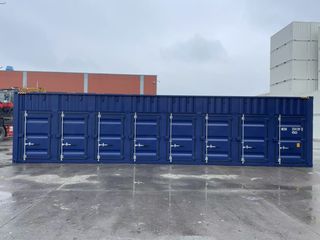 Contenedor marítimo 40 pies High Cube con 8 puerta