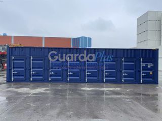 Contenedor marítimo 40 pies High Cube con 8 puerta