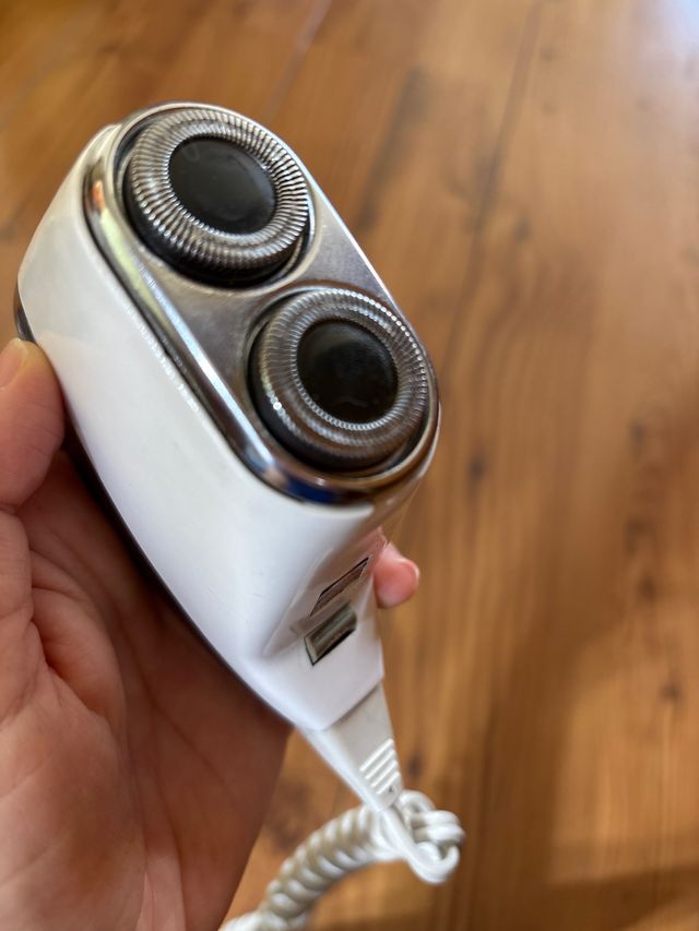 Máquina de afeitar Philips vintage negra