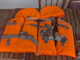 Chaleco piragua naranja dos unidades
