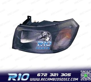 FARO IZQ PARA FORD TRANSIT 00-06 FONDO NEGRO