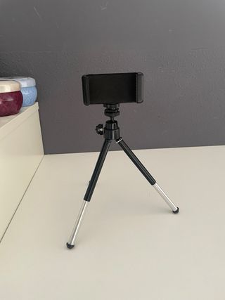 Aro de luz LED con trípode y minitrípode adaptable