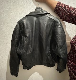 Chaqueta de Cuero Negra
