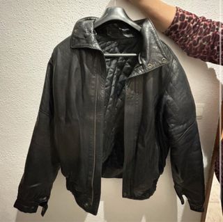 Chaqueta de Cuero Negra