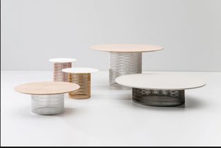 Mesa auxiliar Kettal Mesh Gris