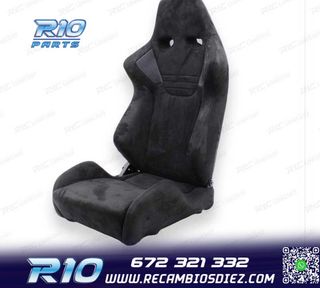 ASIENTO BAQUET UNIVERSAL NEGRO EVO ERS RALLY