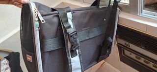 Mochila Transportín Perro/Gato Negro y Gris