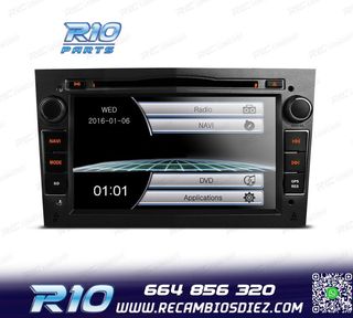 RADIO NAVEGADOR 7" PARA OPEL COLOR NEGRO OSCURO USB GPS TACT