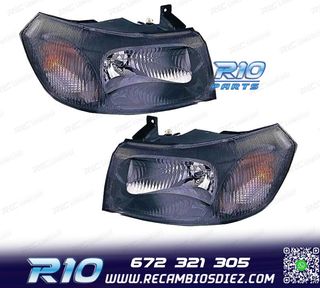 FAROS PARA FORD TRANSIT 00-06 FONDO NEGRO
