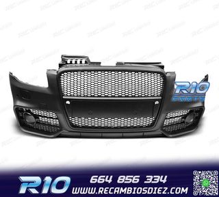 PARAGOLPES DELANTERO AUDI A4 04-07 LOOK RS4 NEGRO