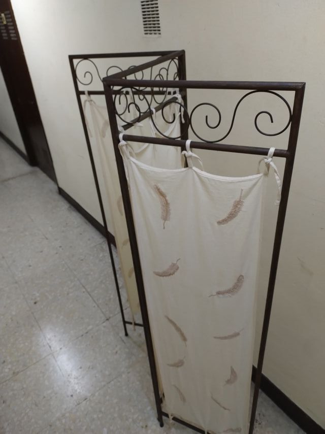 Biombo de hierro forjado con 3 hojas