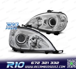 FAROS MERCEDES CLASE ML W163 98-01 LOOK RESTYLING FONDO CROM