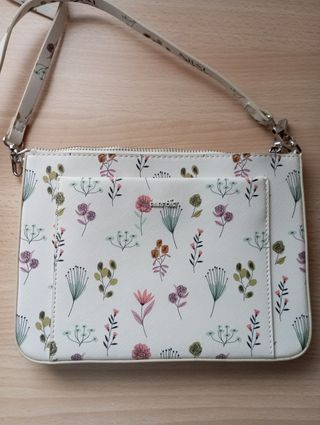 Bolso Parfois floral blanco