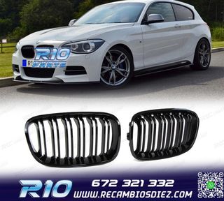 PARRILLA BMW F20 F21 NEGRO BRILLO LOOK M1 11-15