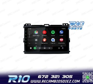 RADIO GPS ANDROID 12 PARA TOYOTA LAND CRUISER 02-09