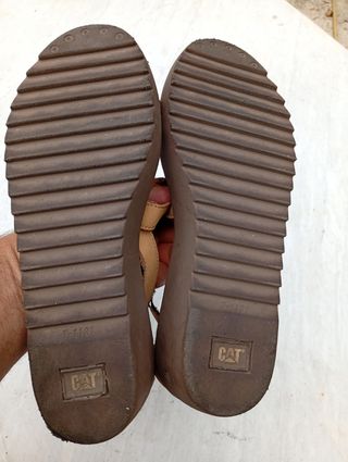 Sandali infradito Caterpillar donna marroni con pl