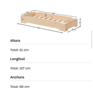 Cama Montessori MENDI con colchón