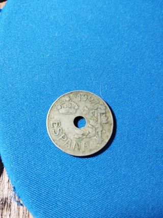 Moneda 25 céntimos 1927