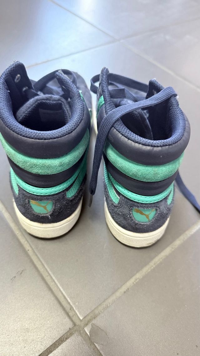 Sapatilhas Puma Azuis e Verdes