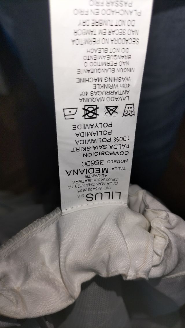 Can-can para vestido.