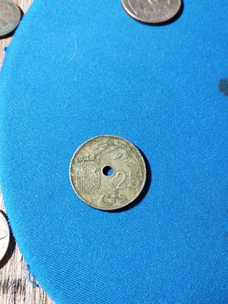 Moneda 25 céntimos 1937