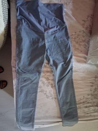 Pantalón vaquero premamá H&M azul