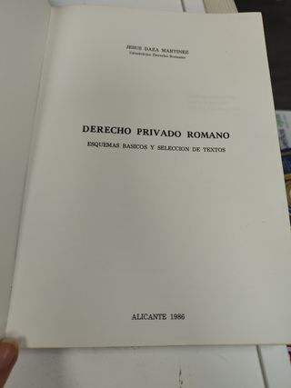 Derecho privado Romano