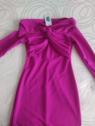 Vestido fiesta fucsia sin estrenar