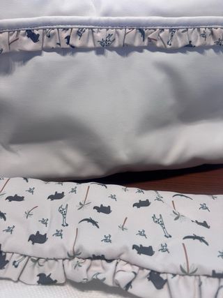 Conjunto sacos y bolso para carro gemelar.