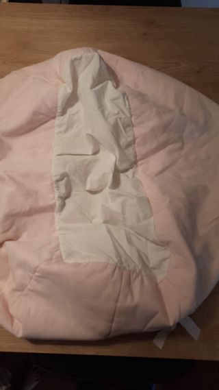 Funda Bugaboo Cuco Rosa y Blanca en piqué.