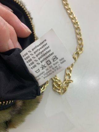 Piccola borsa rotonda leopardata