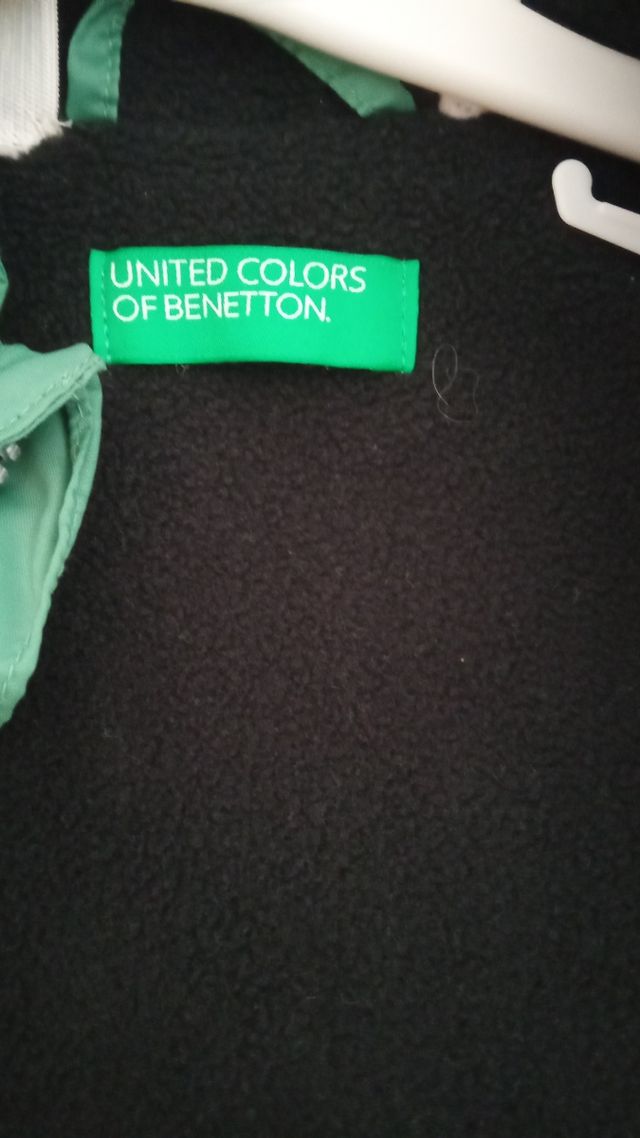 Chaqueta Cortavientos Verde Benetton