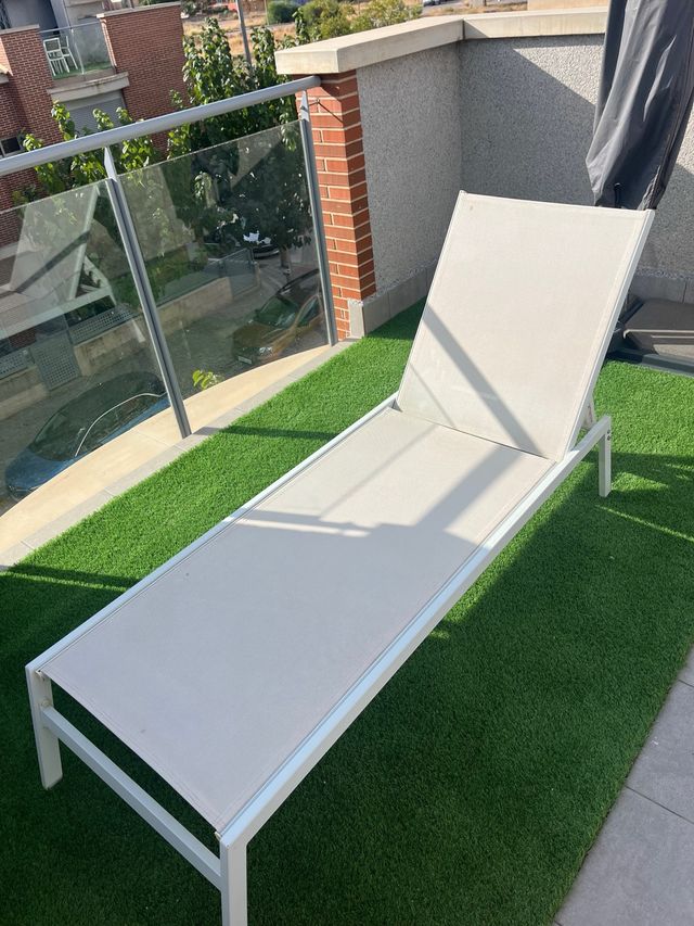 Hamacas aluminio terraza jardín piscina (lote 2)