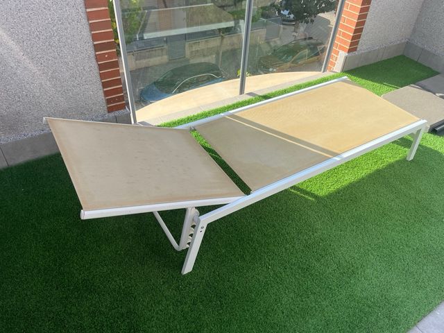 Hamacas aluminio terraza jardín piscina (lote 2)