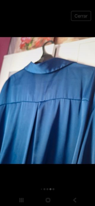 Camisa Seda Stradivarius Talla XL