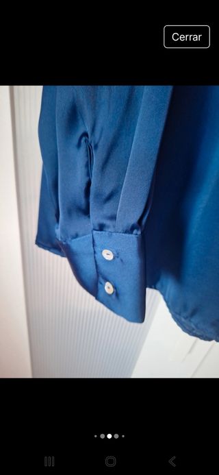 Camisa Seda Stradivarius Talla XL