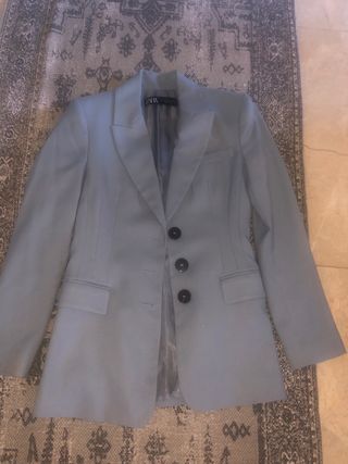 Americana Zara azul bebé