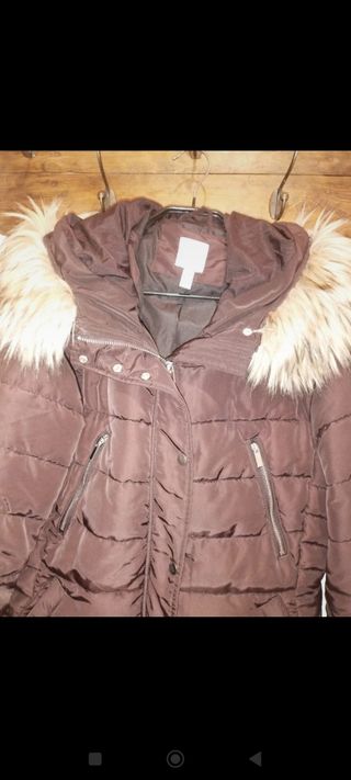 Cazadora acolchada H&M mujer burdeos