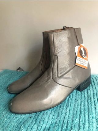 Botines Piel de Cabra Gris