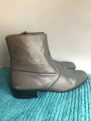 Botines Piel de Cabra Gris