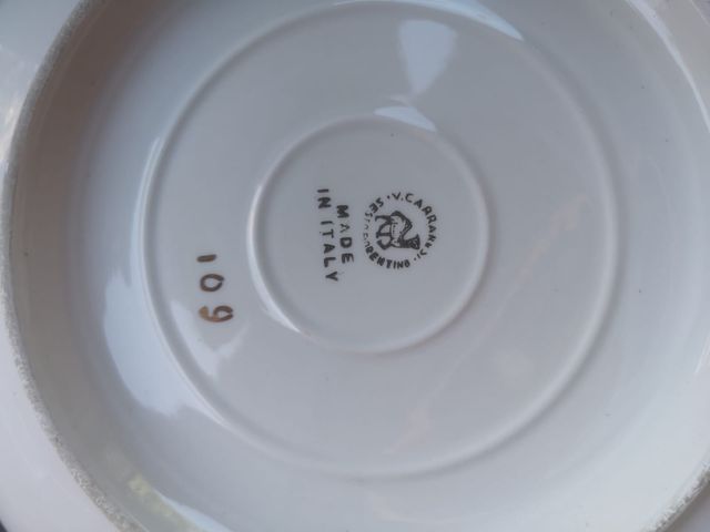 Piatti ceramica Carraresi Sesto Fiorentino