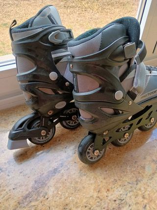 Pack Patines en Línea talla 38-41, Casco y Protecc