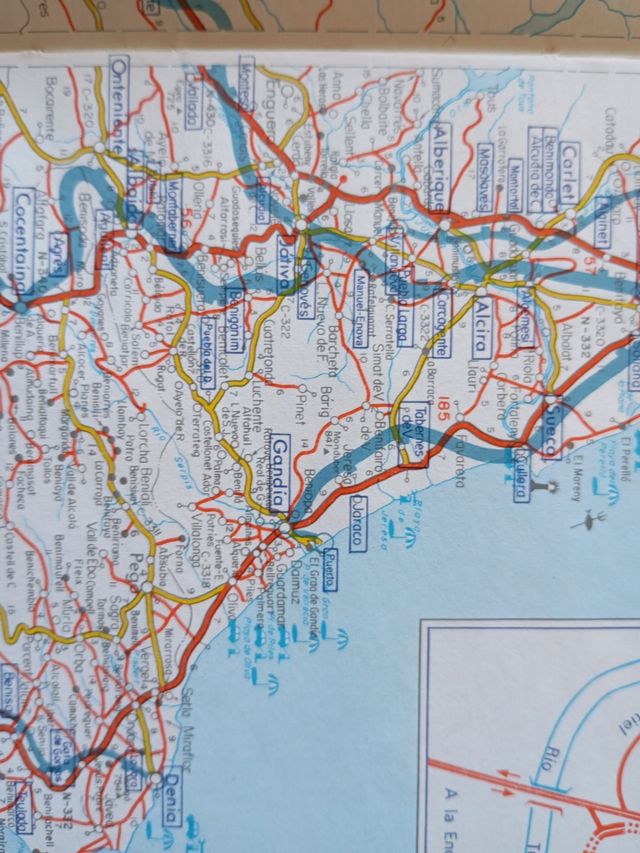 Mapa Comunicaciones Terrestres España RENFE