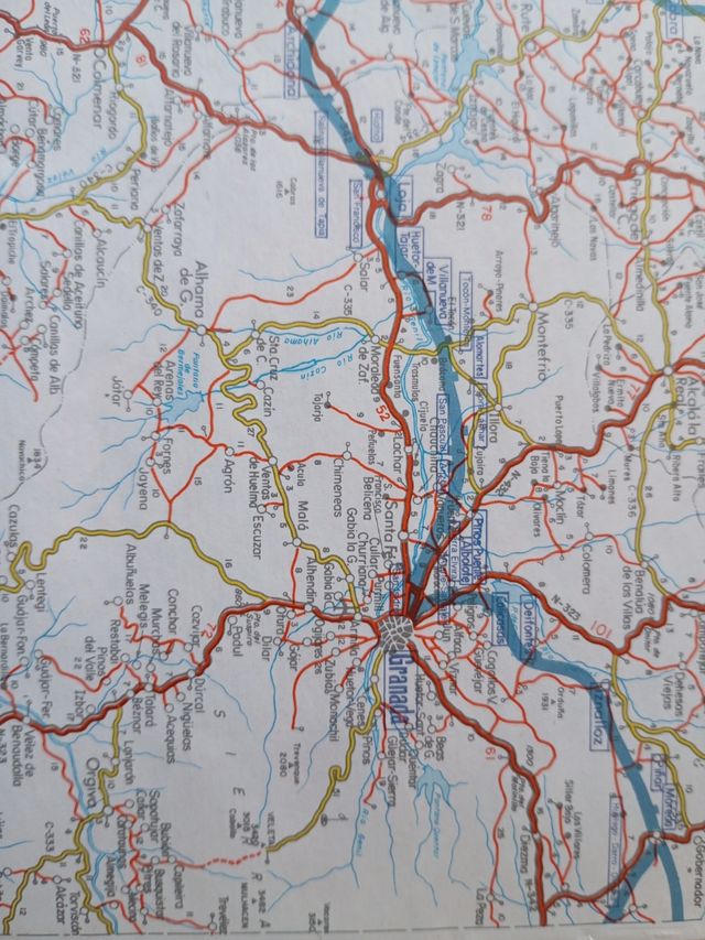 Mapa Comunicaciones Terrestres España RENFE
