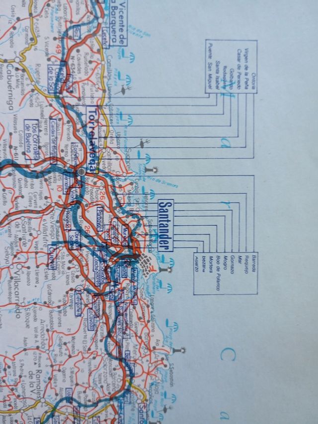 Mapa Comunicaciones Terrestres España RENFE