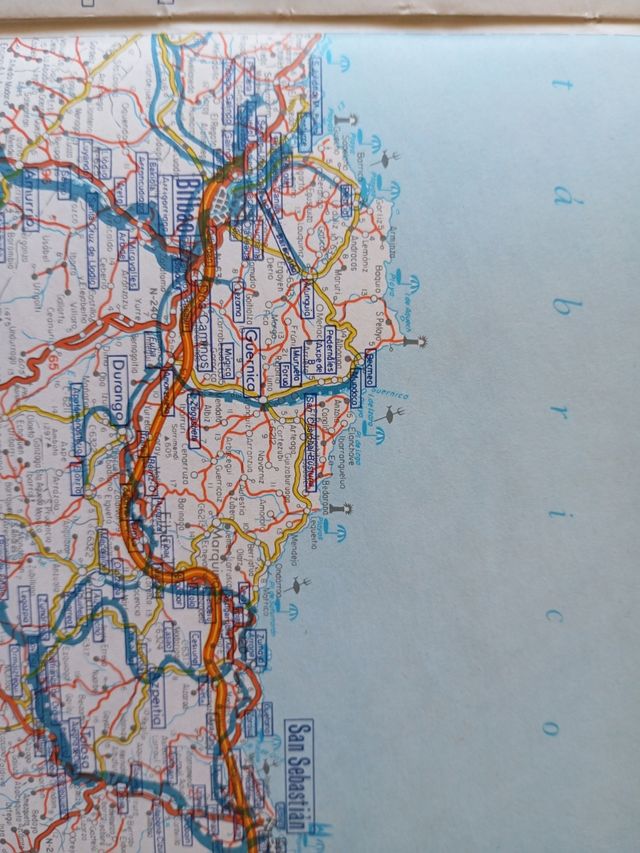 Mapa Comunicaciones Terrestres España RENFE