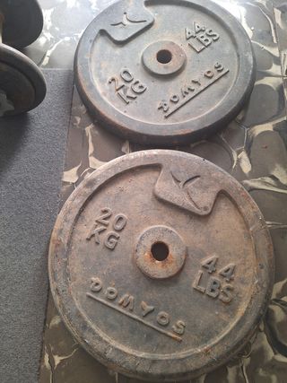 Pesos para gimnasio