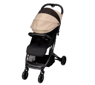 Silla de paseo color beige y negro