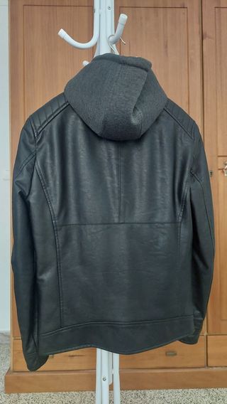 Chaqueta de Piel EasyWaer Negra Talla S/48