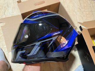 Casco Scorpion Exo R1 Azul Negro